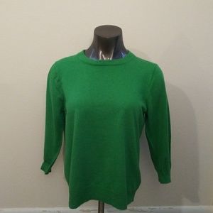 Green wool sweater